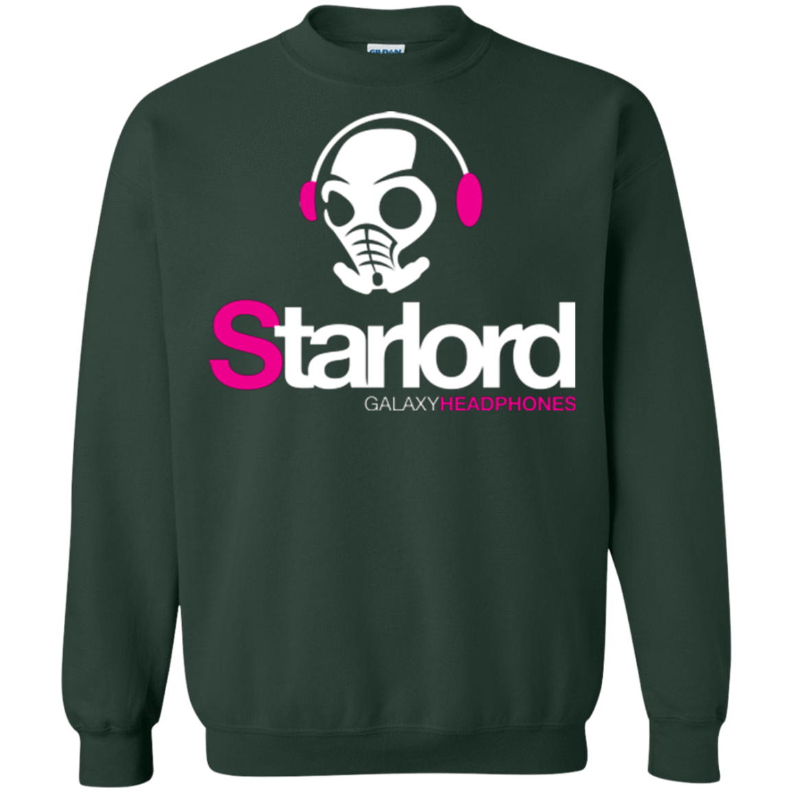 Sweatshirts Forest Green / Small Galaxy Headphones Crewneck Sweatshirt