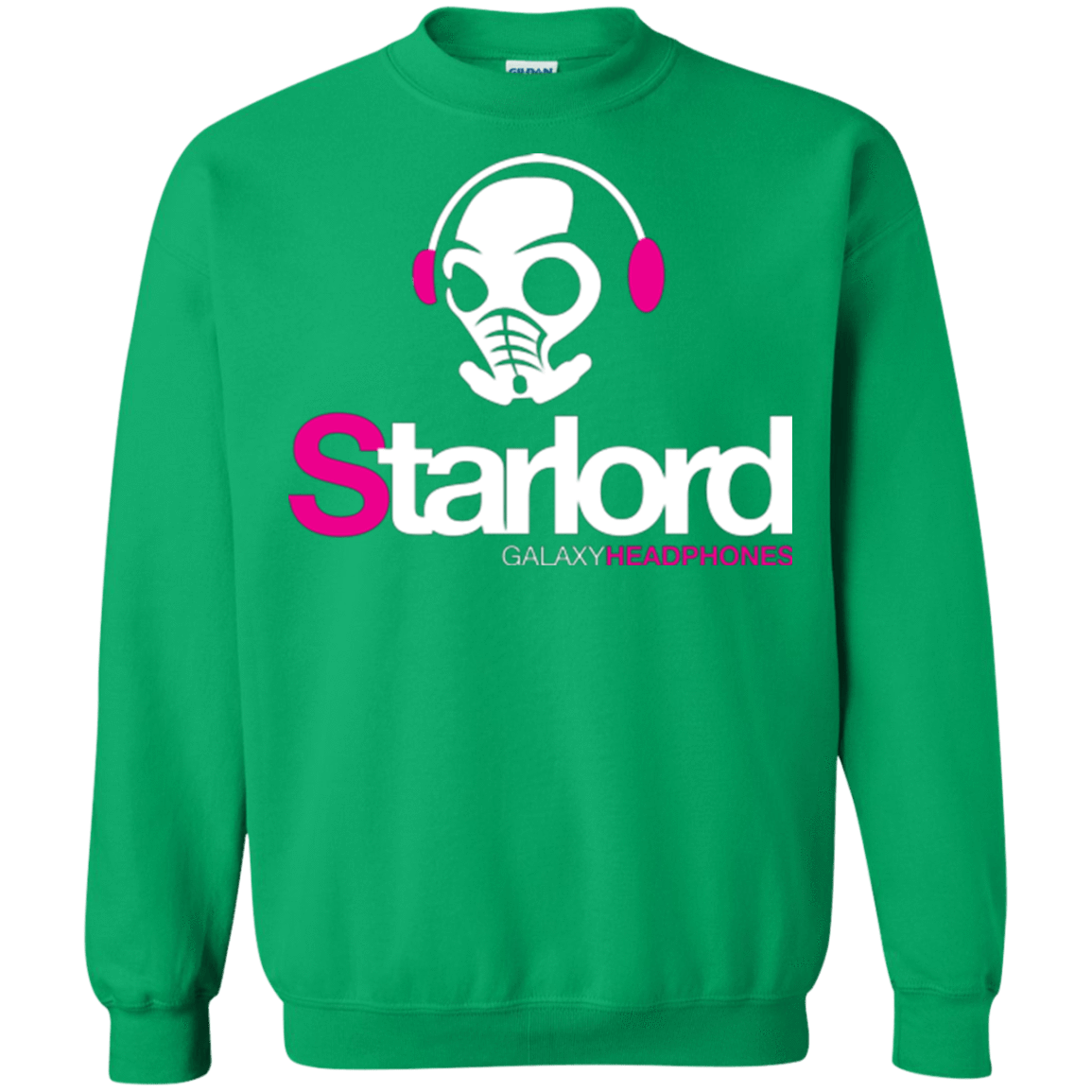 Sweatshirts Irish Green / Small Galaxy Headphones Crewneck Sweatshirt