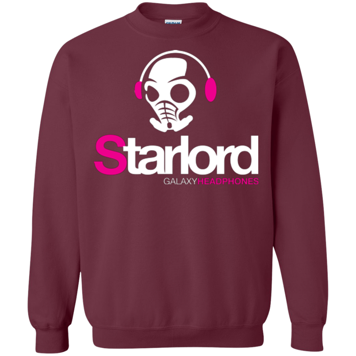 Sweatshirts Maroon / Small Galaxy Headphones Crewneck Sweatshirt