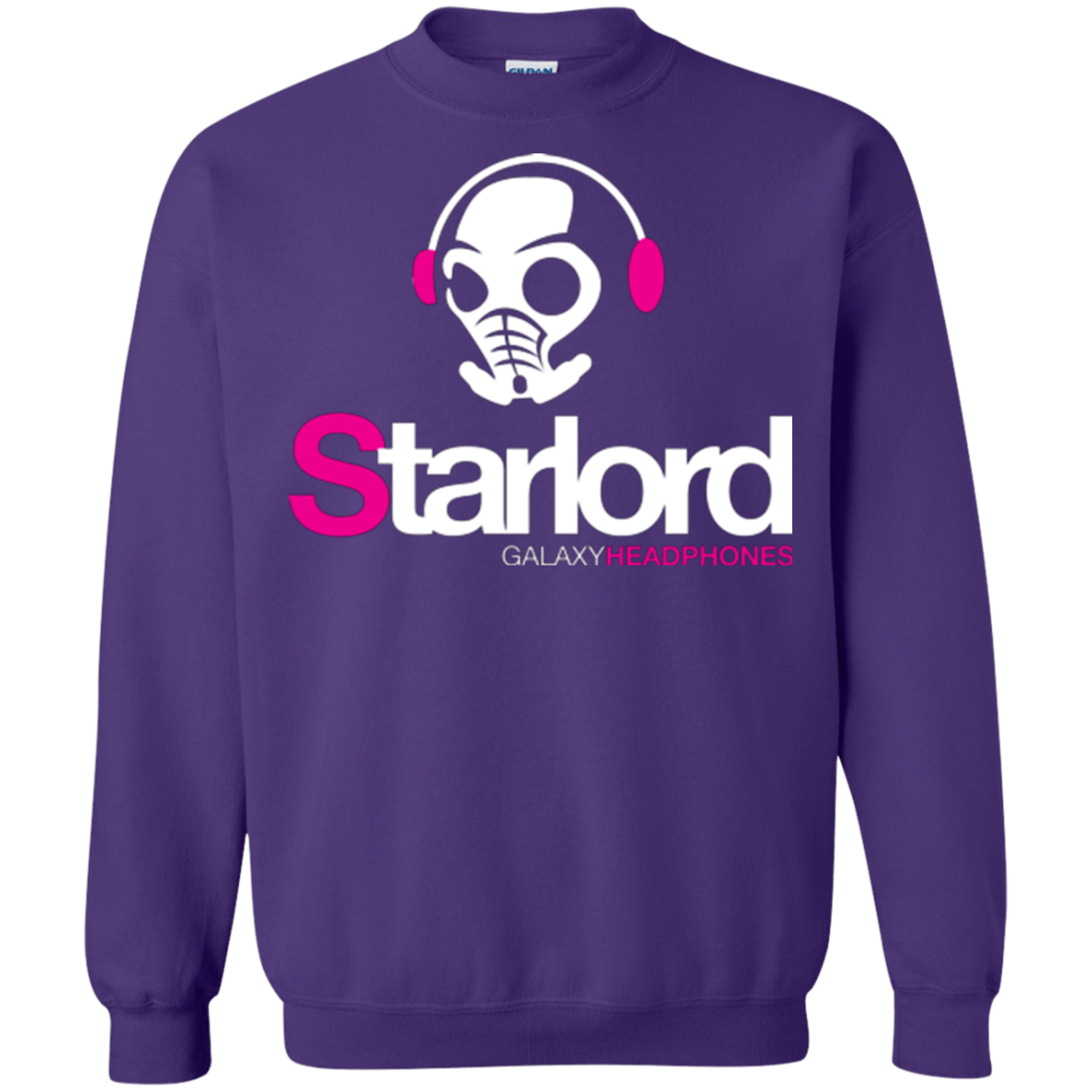 Sweatshirts Purple / Small Galaxy Headphones Crewneck Sweatshirt