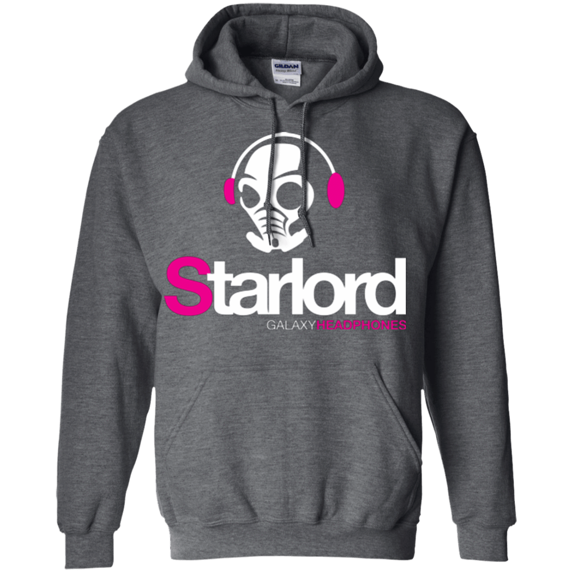 Sweatshirts Dark Heather / Small Galaxy Headphones Pullover Hoodie