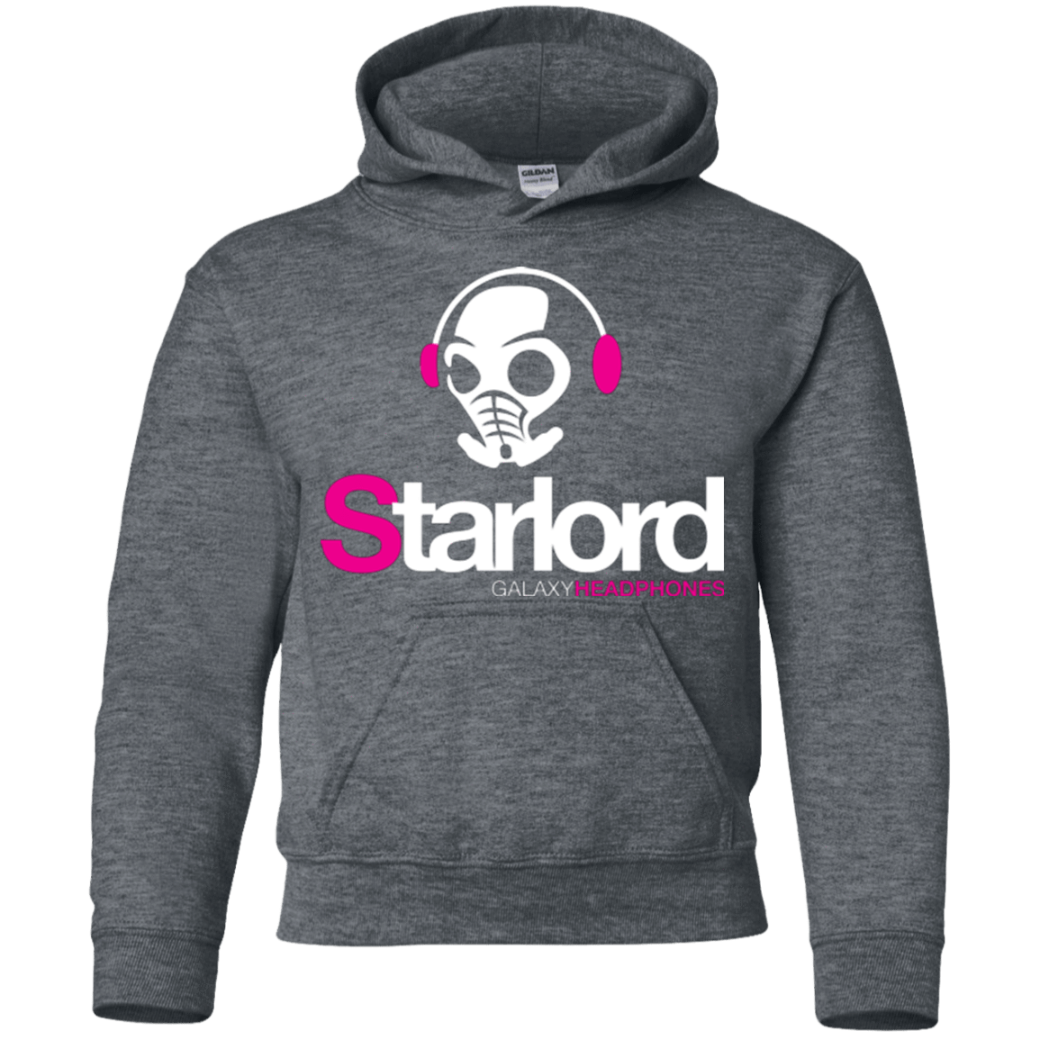 Sweatshirts Dark Heather / YS Galaxy Headphones Youth Hoodie
