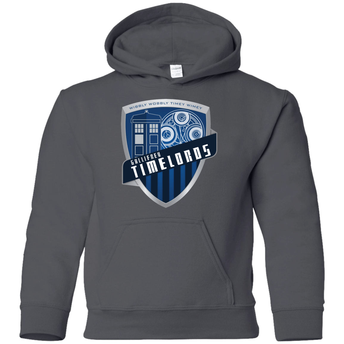 Sweatshirts Charcoal / YS Gallifrey Timelords Youth Hoodie
