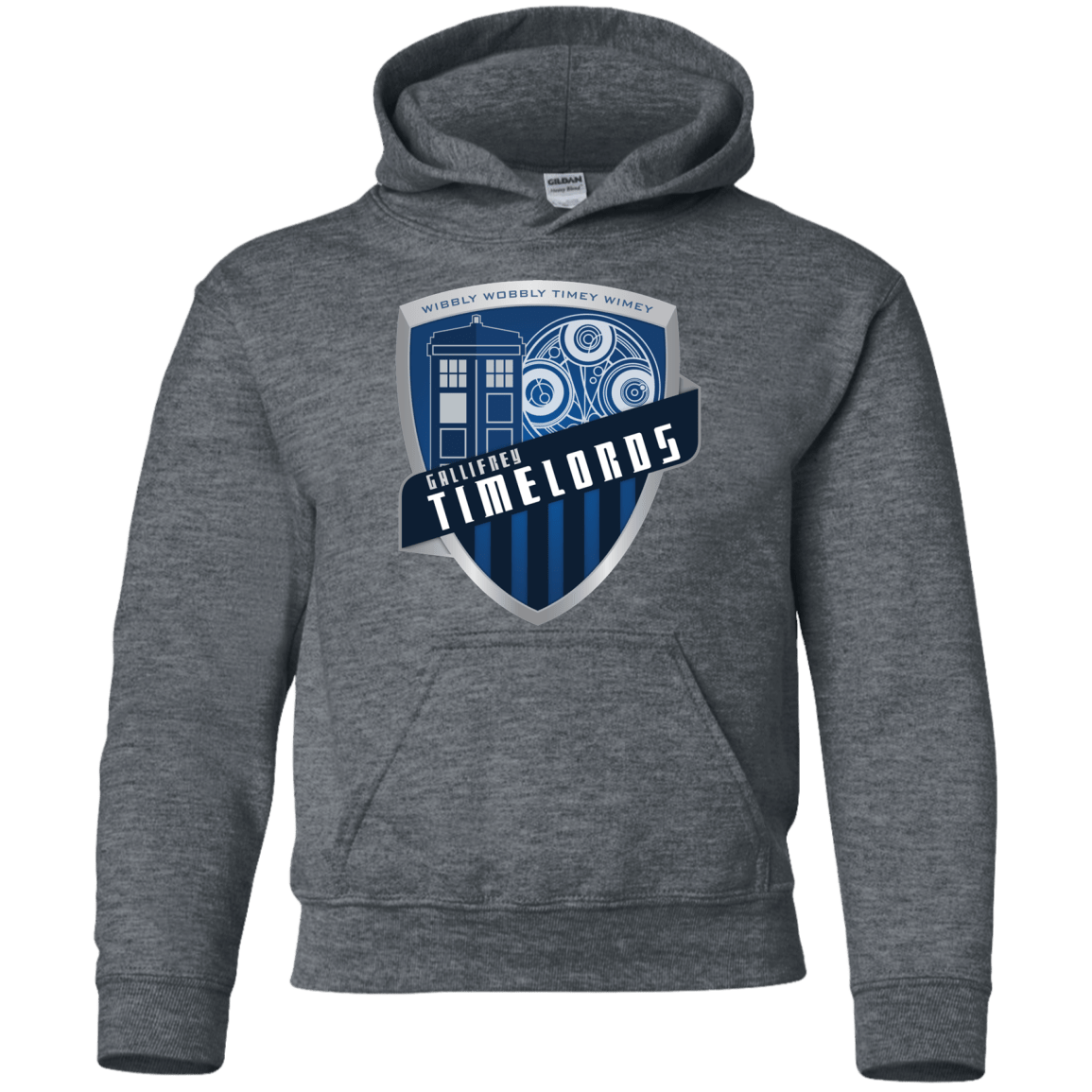 Sweatshirts Dark Heather / YS Gallifrey Timelords Youth Hoodie
