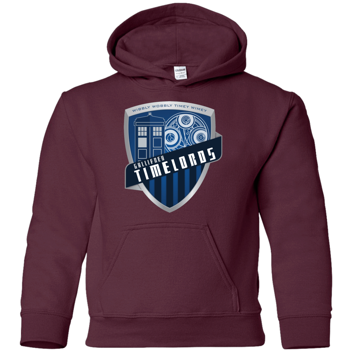 Sweatshirts Maroon / YS Gallifrey Timelords Youth Hoodie