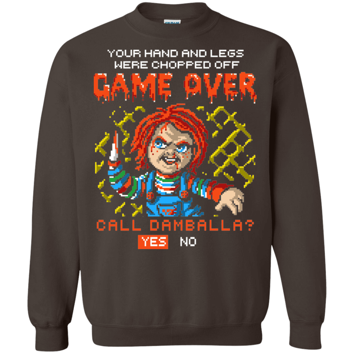 Sweatshirts Dark Chocolate / S Game Over Crewneck Sweatshirt