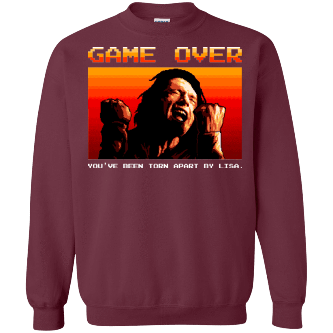 Sweatshirts Maroon / Small Game Over Crewneck Sweatshirt