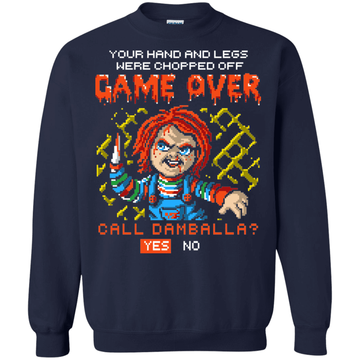 Sweatshirts Navy / S Game Over Crewneck Sweatshirt