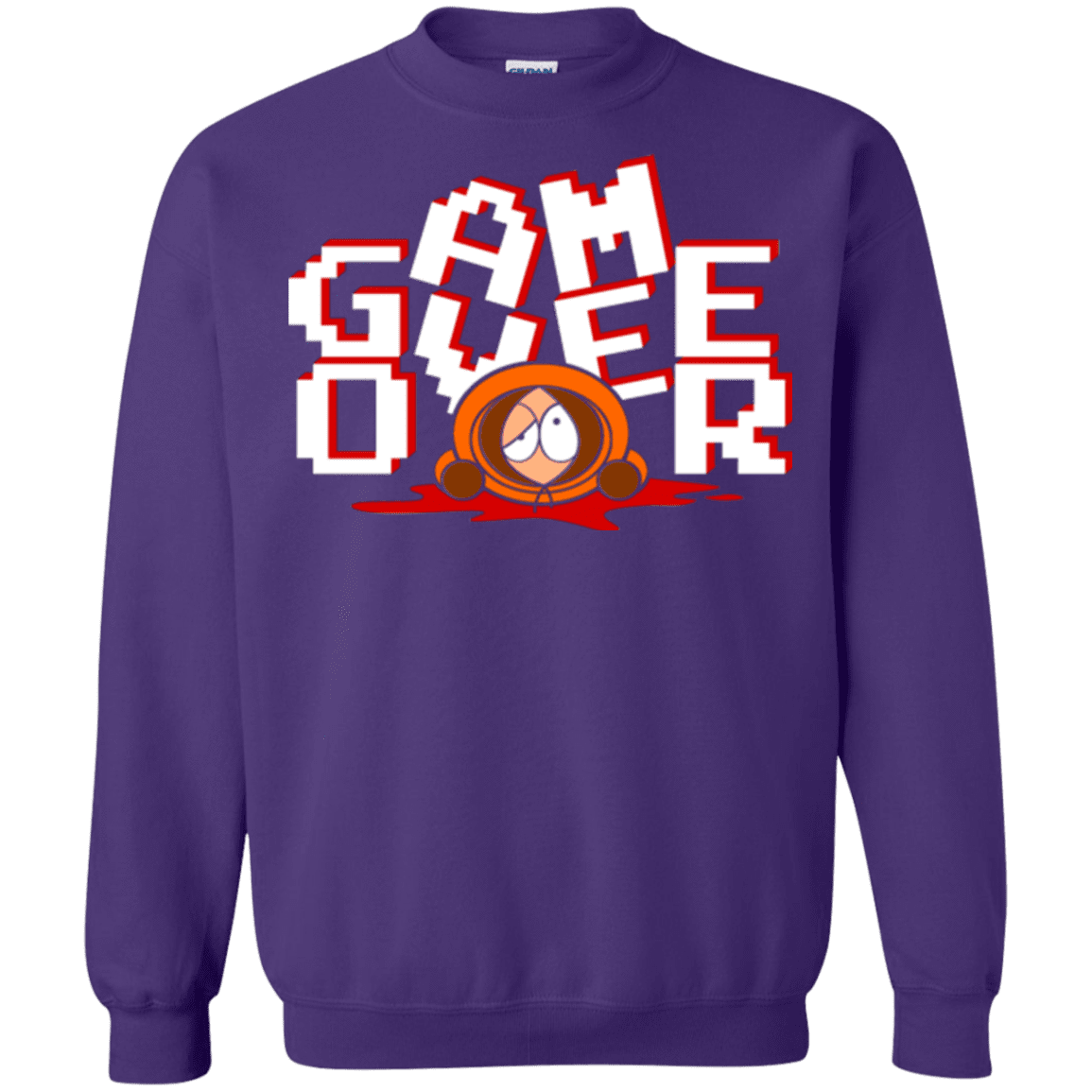 Sweatshirts Purple / Small Game over Crewneck Sweatshirt
