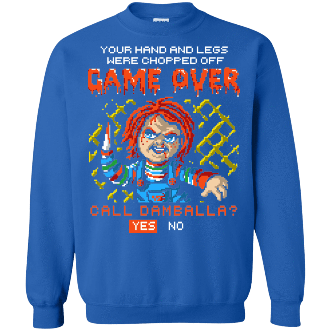 Sweatshirts Royal / S Game Over Crewneck Sweatshirt