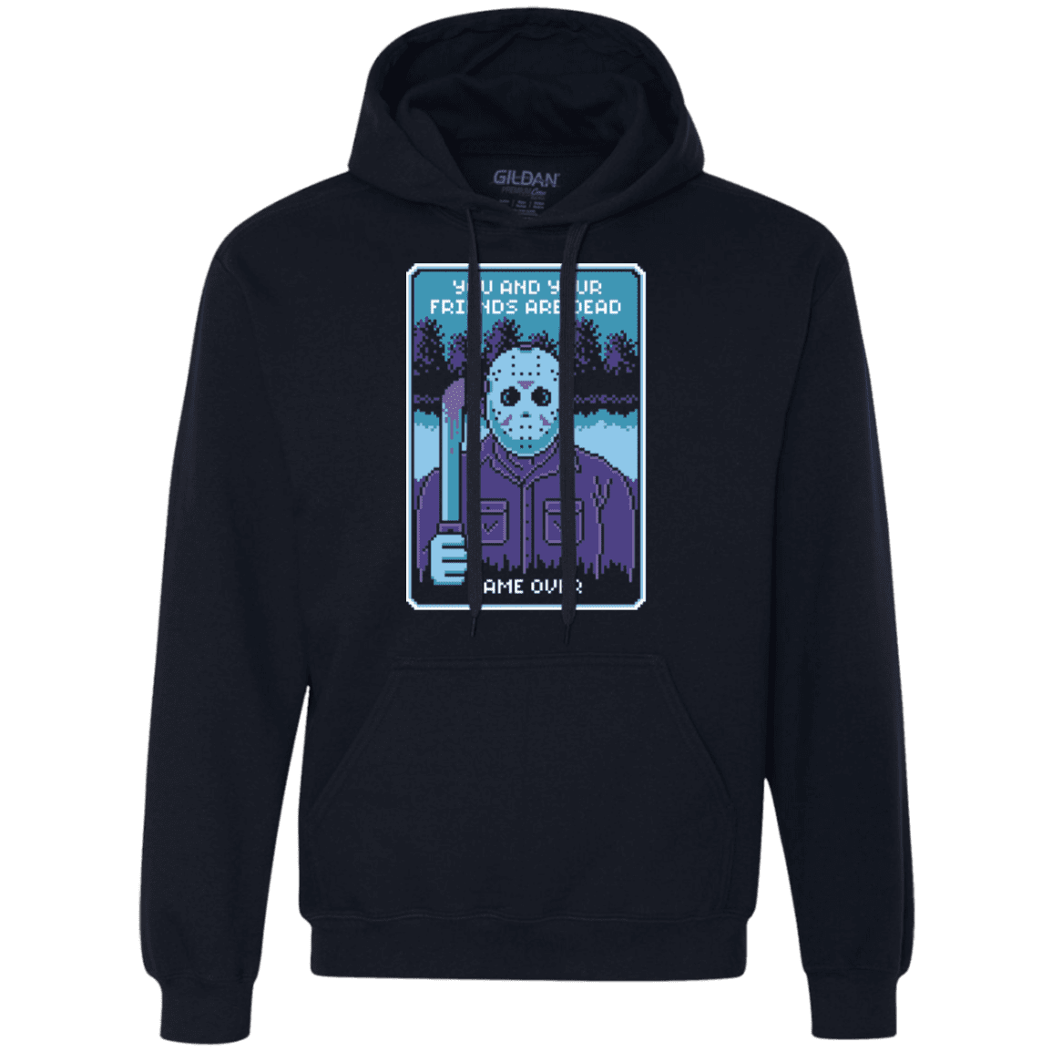 Sweatshirts Navy / S Game Over Premium Fleece Hoodie
