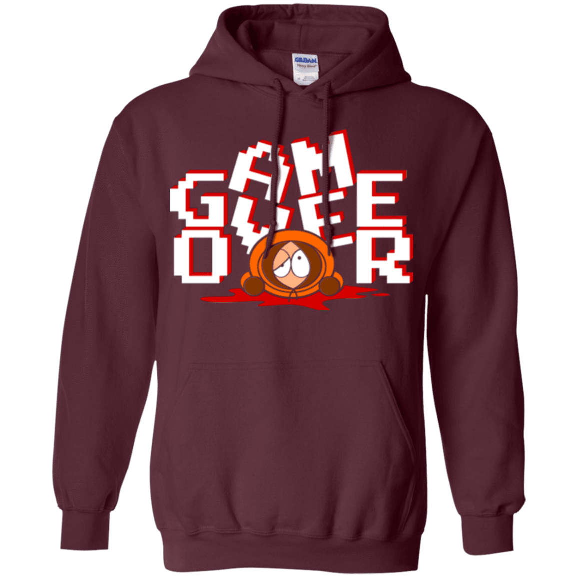 Sweatshirts Maroon / Small Game over Pullover Hoodie