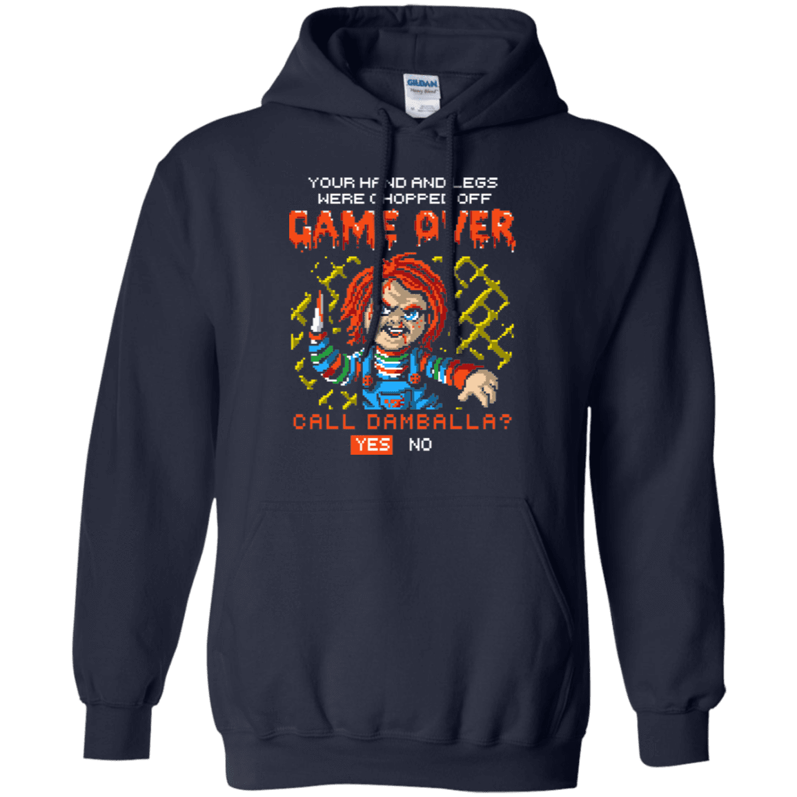 Sweatshirts Navy / S Game Over Pullover Hoodie