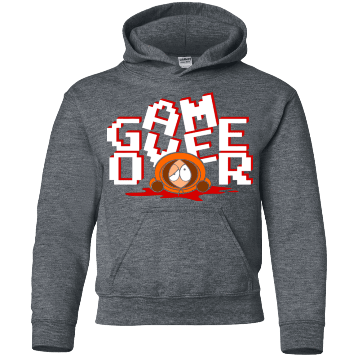 Sweatshirts Dark Heather / YS Game over Youth Hoodie
