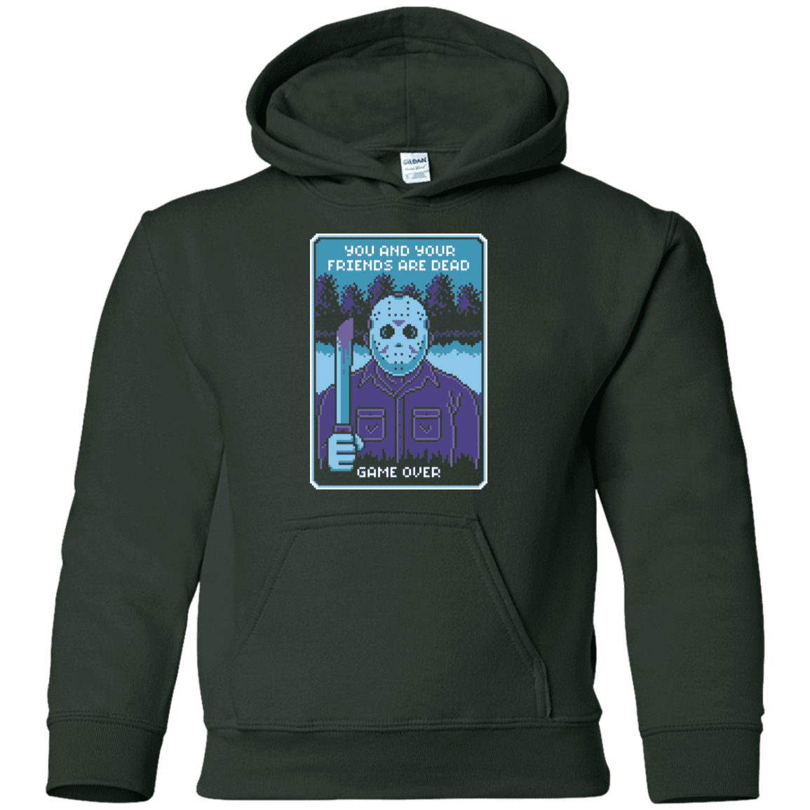 Sweatshirts Forest Green / YS Game Over Youth Hoodie