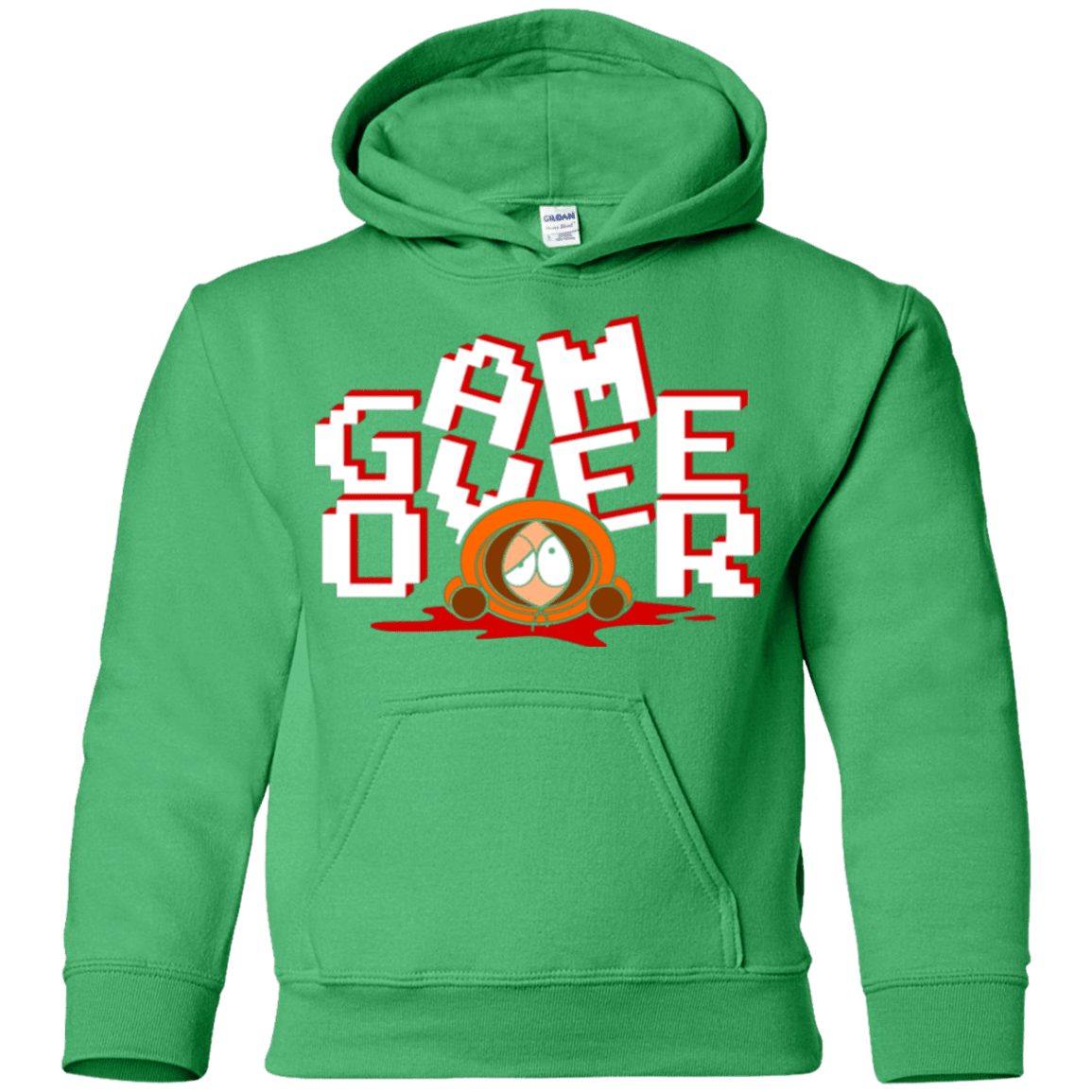 Sweatshirts Irish Green / YS Game over Youth Hoodie