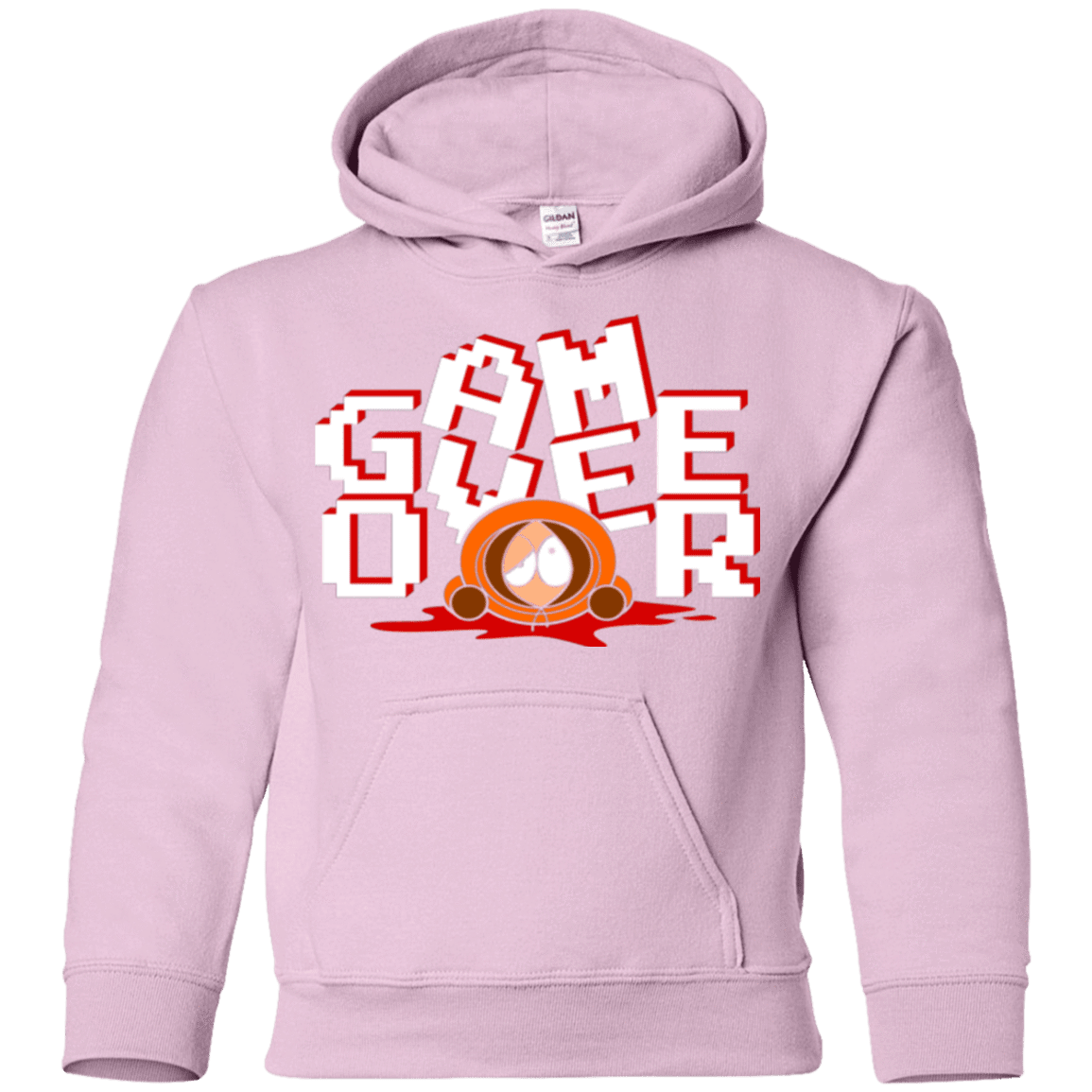 Sweatshirts Light Pink / YS Game over Youth Hoodie