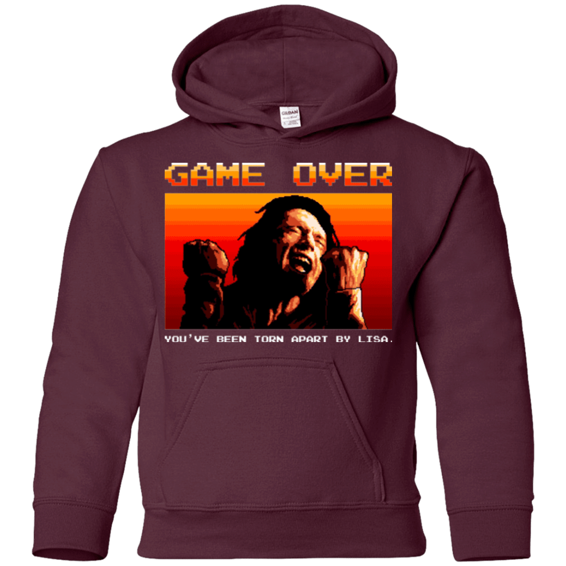 Sweatshirts Maroon / YS Game Over Youth Hoodie