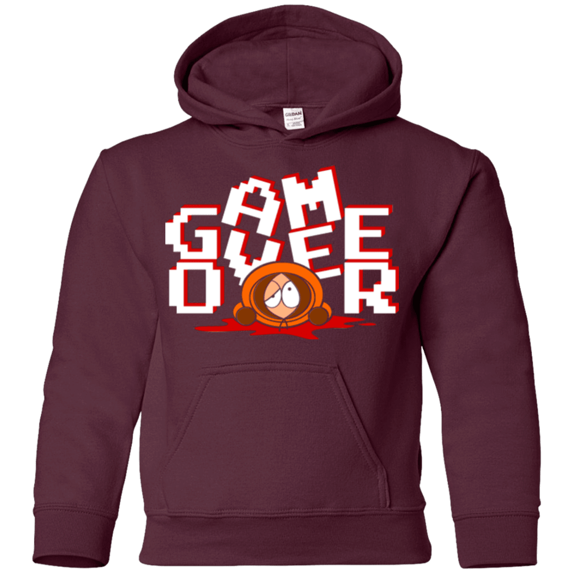Sweatshirts Maroon / YS Game over Youth Hoodie