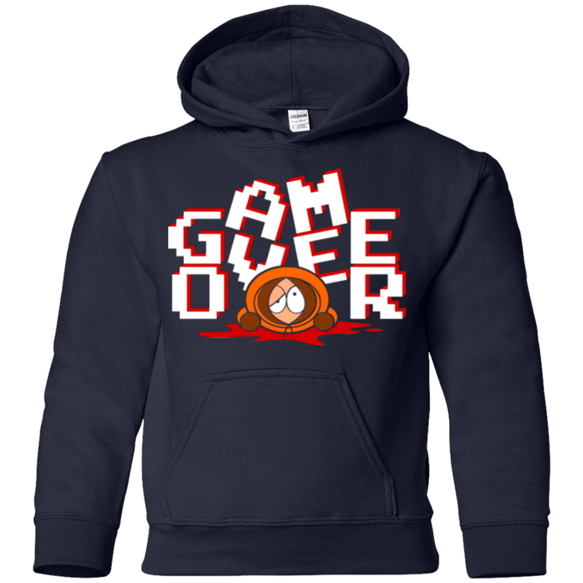 Sweatshirts Navy / YS Game over Youth Hoodie