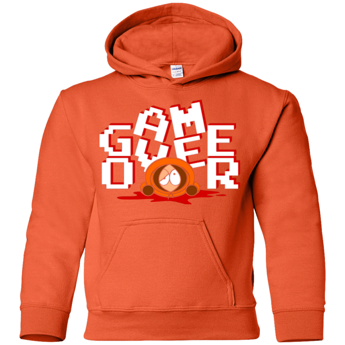 Sweatshirts Orange / YS Game over Youth Hoodie