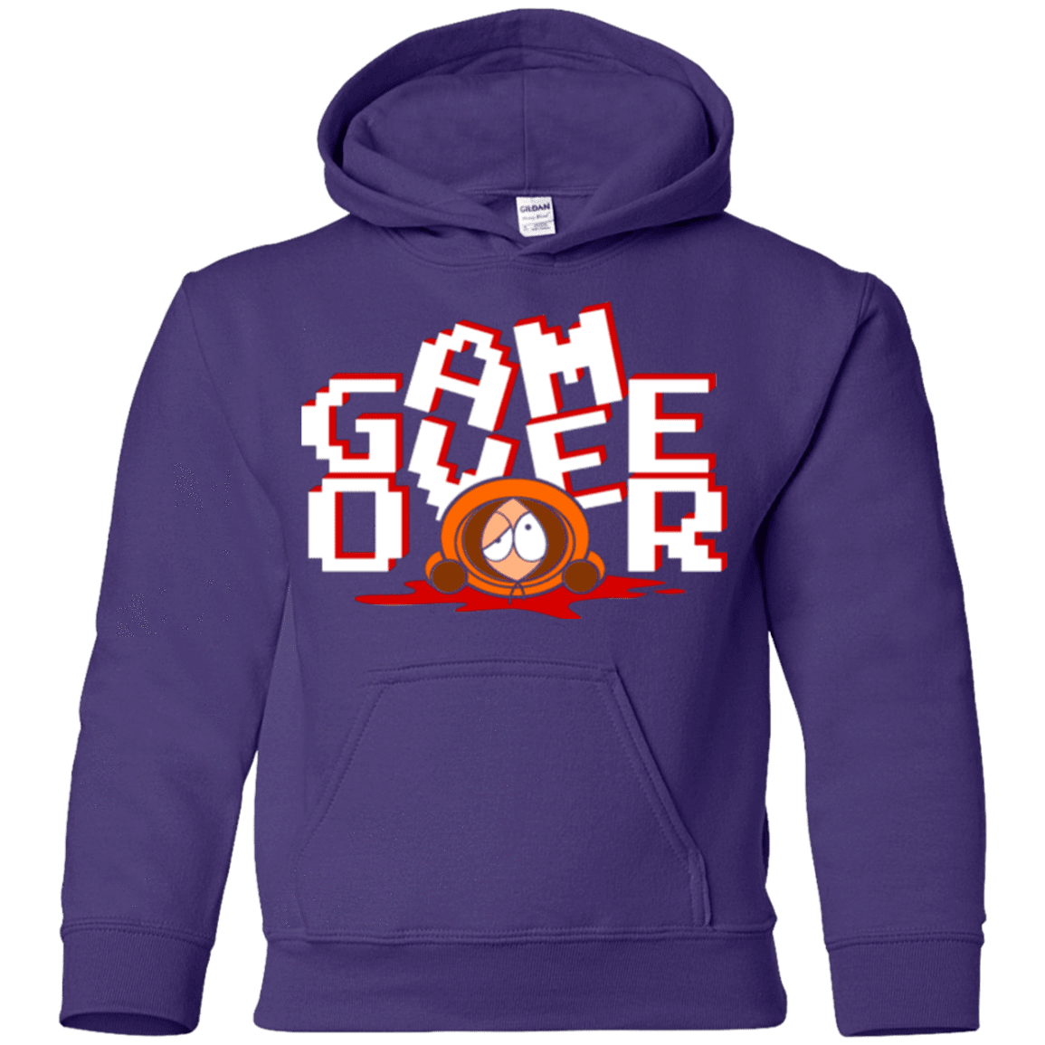 Sweatshirts Purple / YS Game over Youth Hoodie