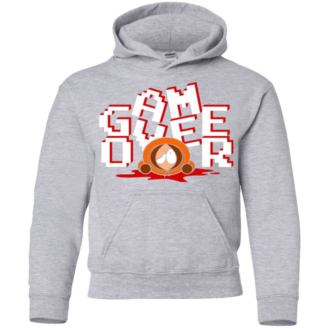 Sweatshirts Sport Grey / YS Game over Youth Hoodie