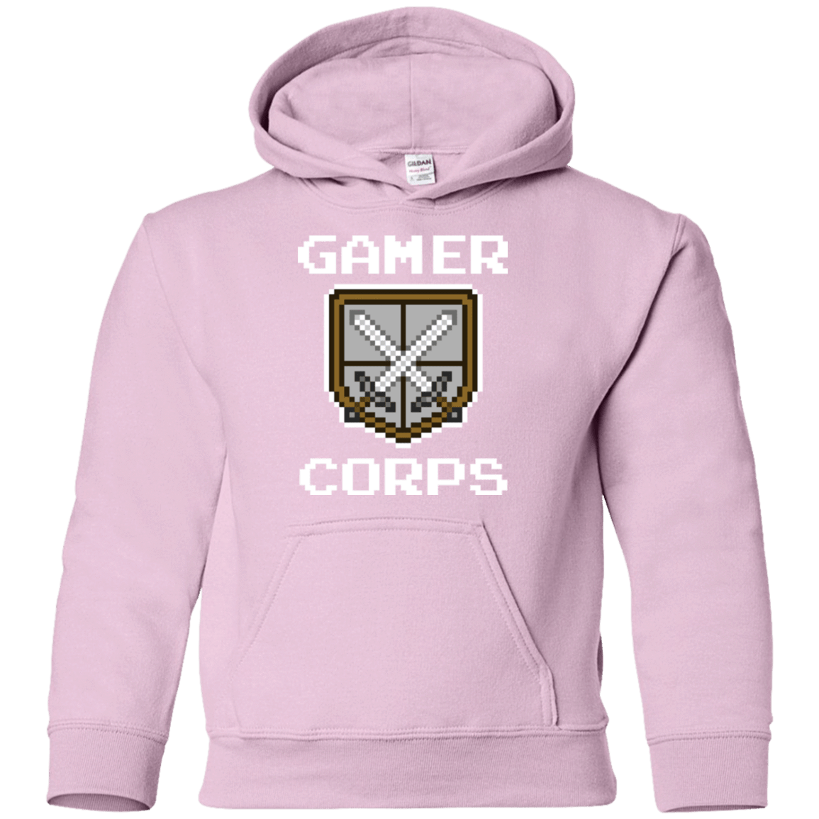 Sweatshirts Light Pink / YS Gamer corps Youth Hoodie
