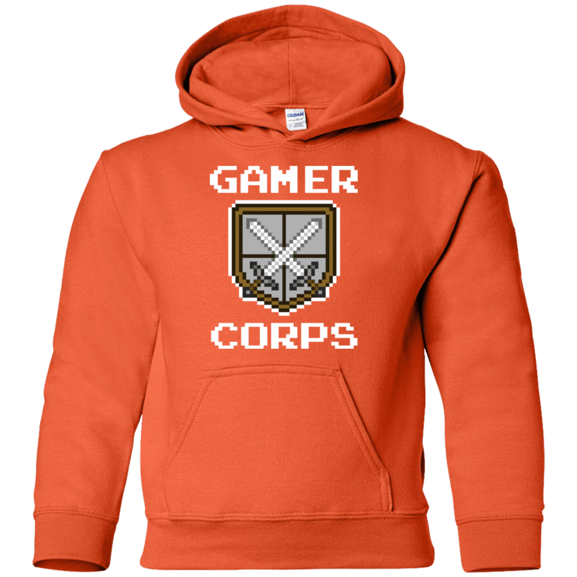 Sweatshirts Orange / YS Gamer corps Youth Hoodie