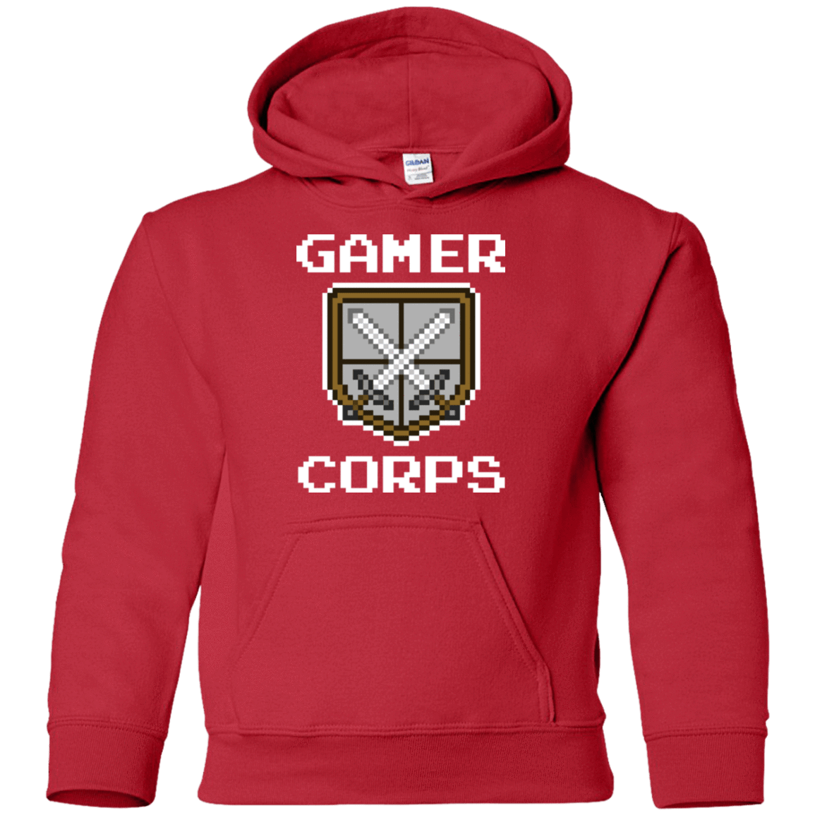 Sweatshirts Red / YS Gamer corps Youth Hoodie