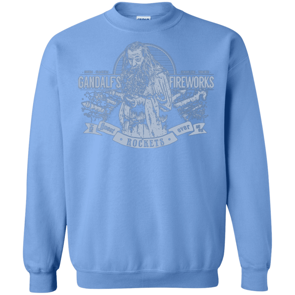 Sweatshirts Carolina Blue / Small Gandalfs Fireworks Crewneck Sweatshirt
