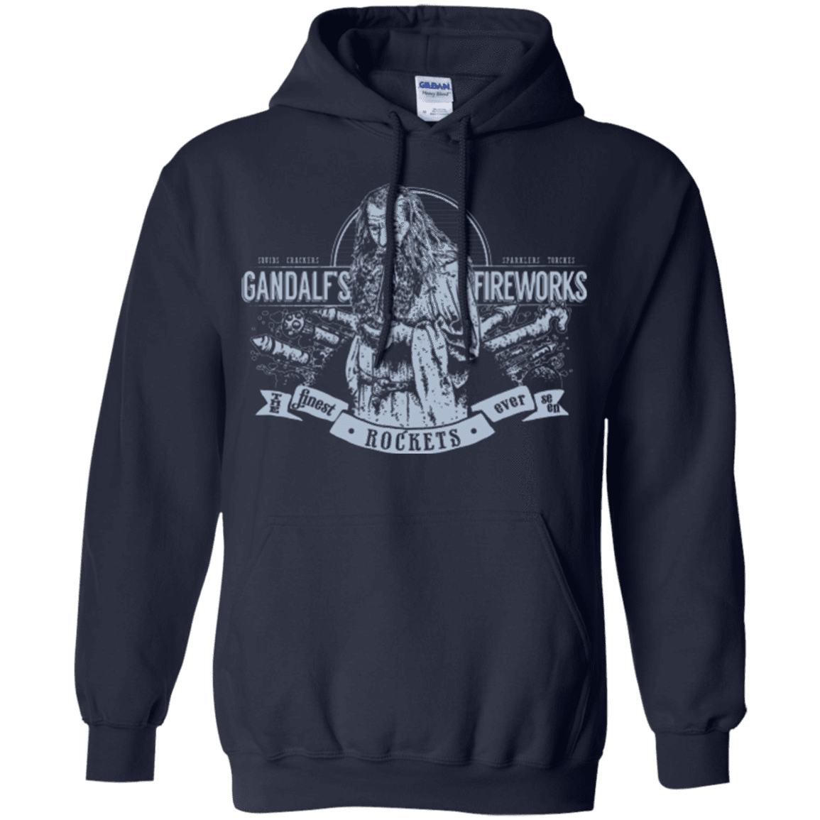 Sweatshirts Navy / Small Gandalfs Fireworks Pullover Hoodie