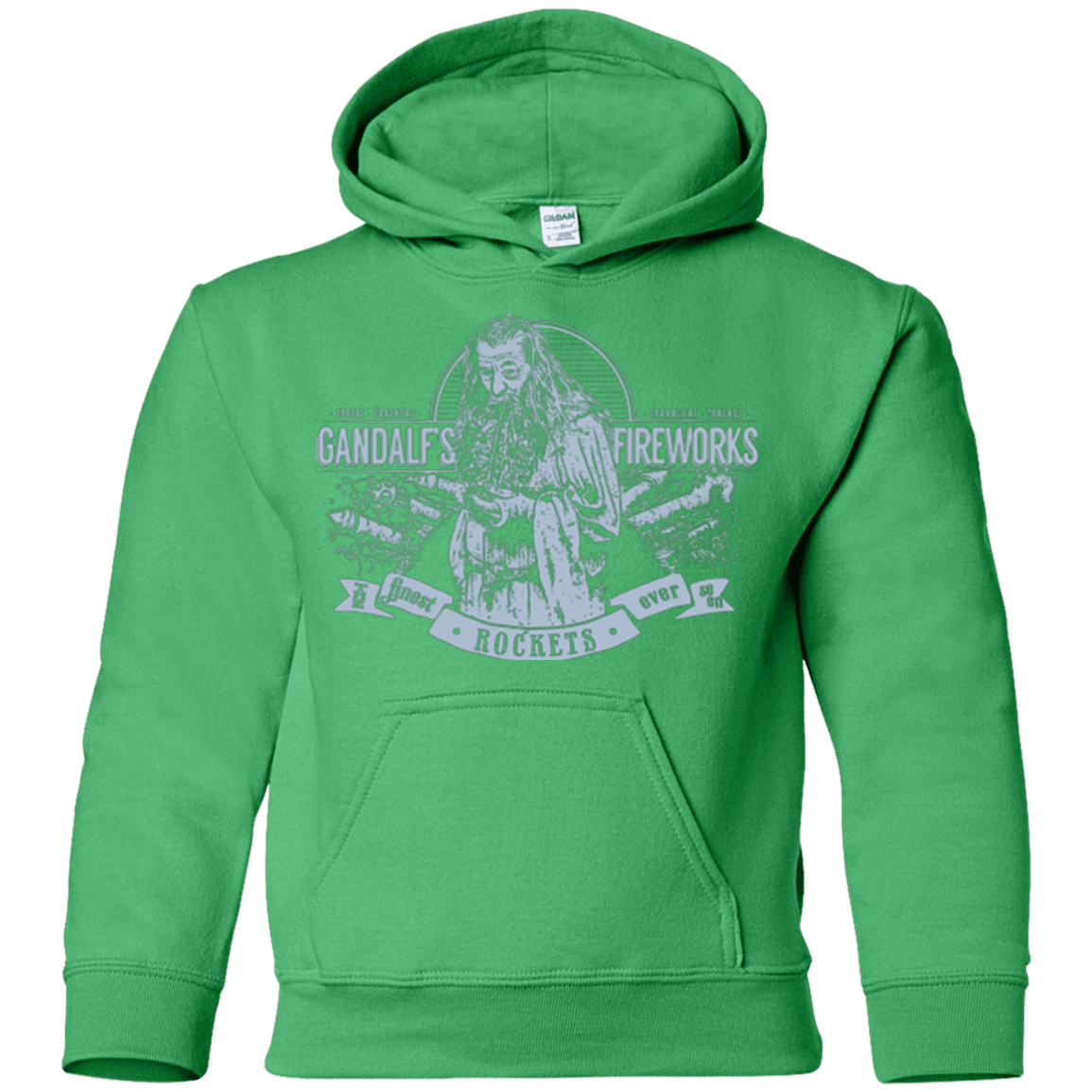 Sweatshirts Irish Green / YS Gandalfs Fireworks Youth Hoodie