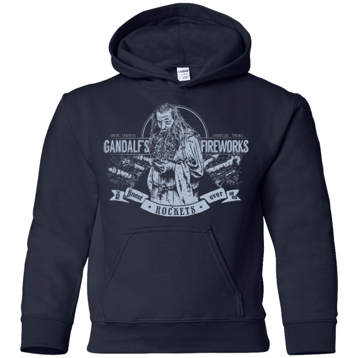 Sweatshirts Navy / YS Gandalfs Fireworks Youth Hoodie