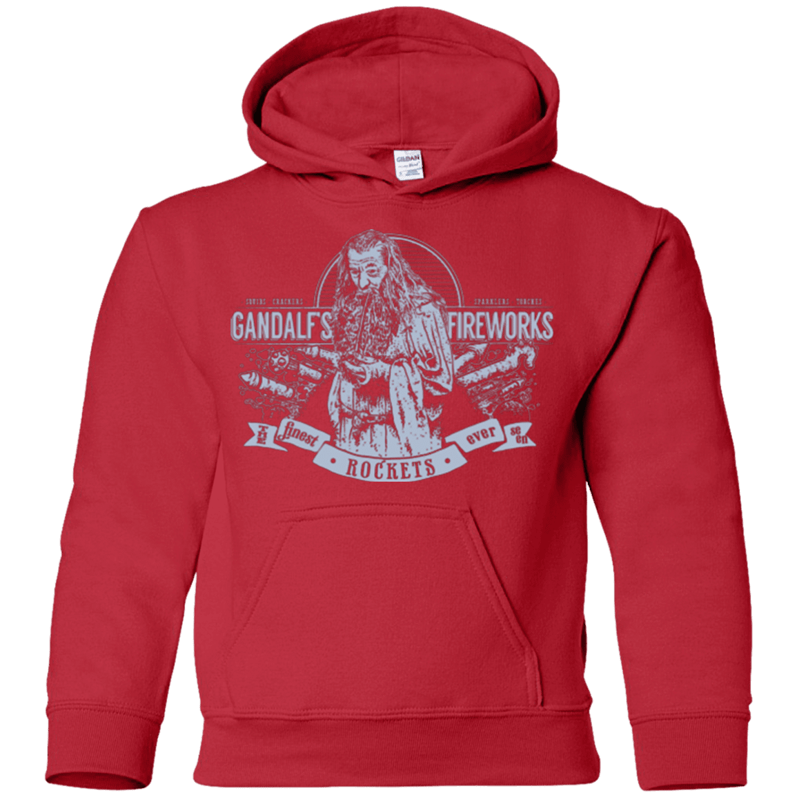 Sweatshirts Red / YS Gandalfs Fireworks Youth Hoodie