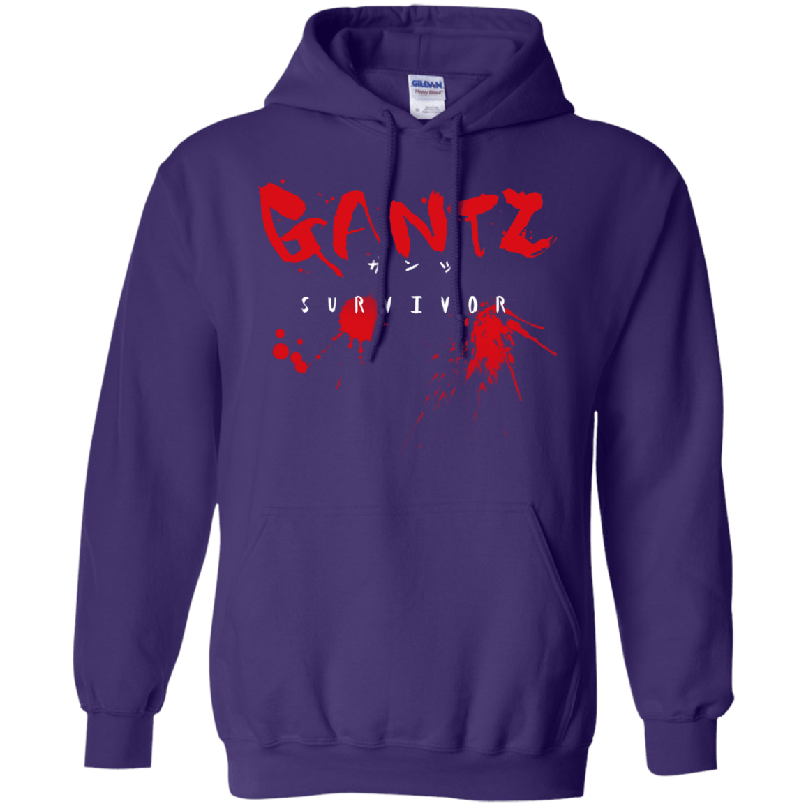 Sweatshirts Purple / S Gantz Survivor Pullover Hoodie