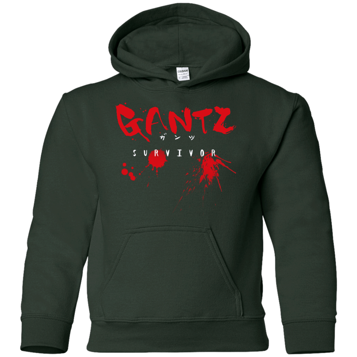 Sweatshirts Forest Green / YS Gantz Survivor Youth Hoodie