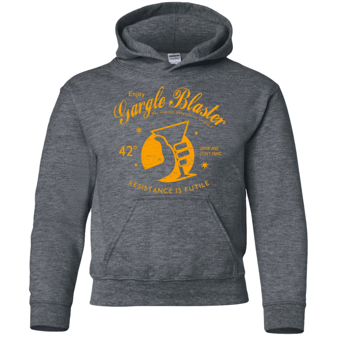 Sweatshirts Dark Heather / YS Gargle blaster Youth Hoodie