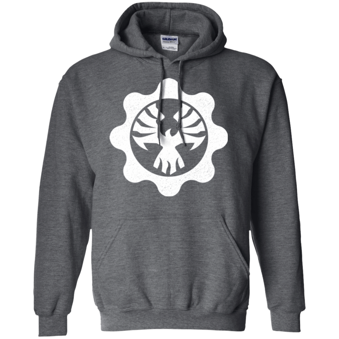 Sweatshirts Dark Heather / Small Gears of War 4 Cog Emblem Pullover Hoodie