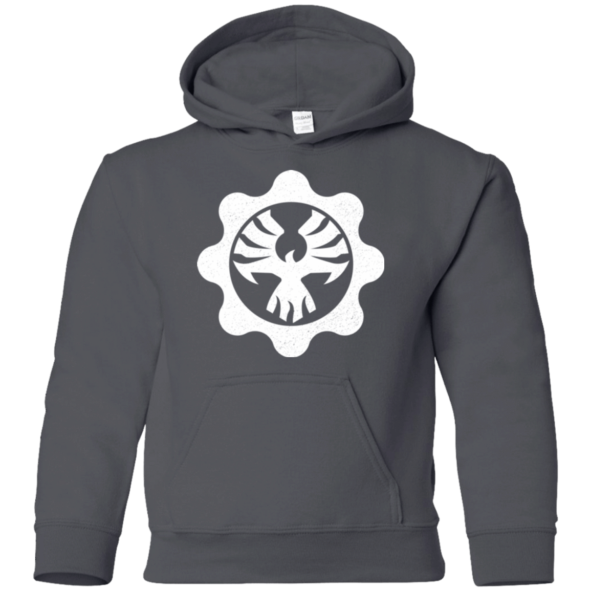 Sweatshirts Charcoal / YS Gears of War 4 Cog Emblem Youth Hoodie