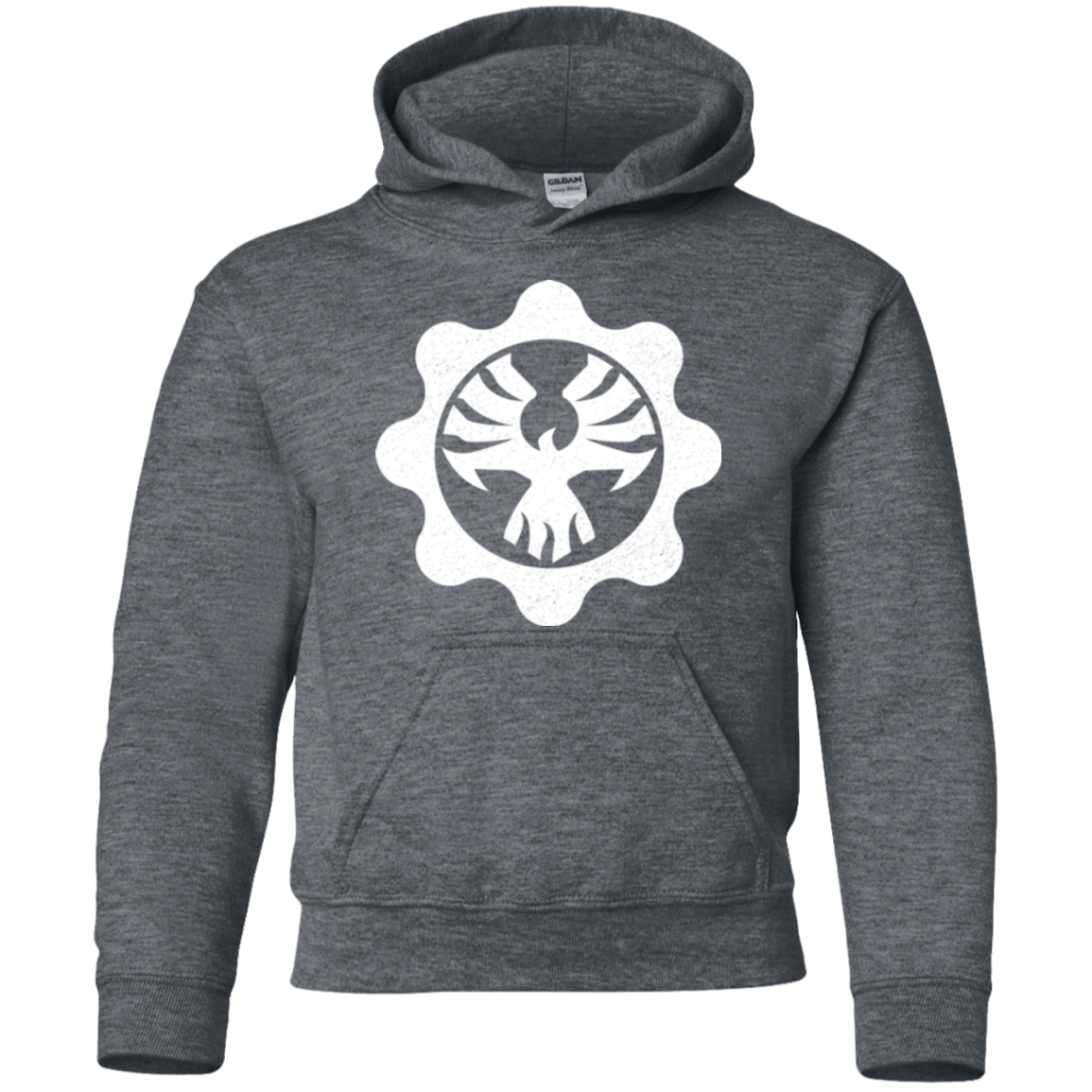 Sweatshirts Dark Heather / YS Gears of War 4 Cog Emblem Youth Hoodie