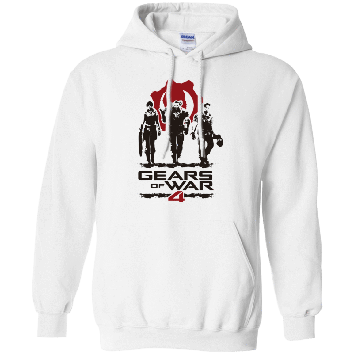 Sweatshirts White / Small Gears Of War 4 White Pullover Hoodie