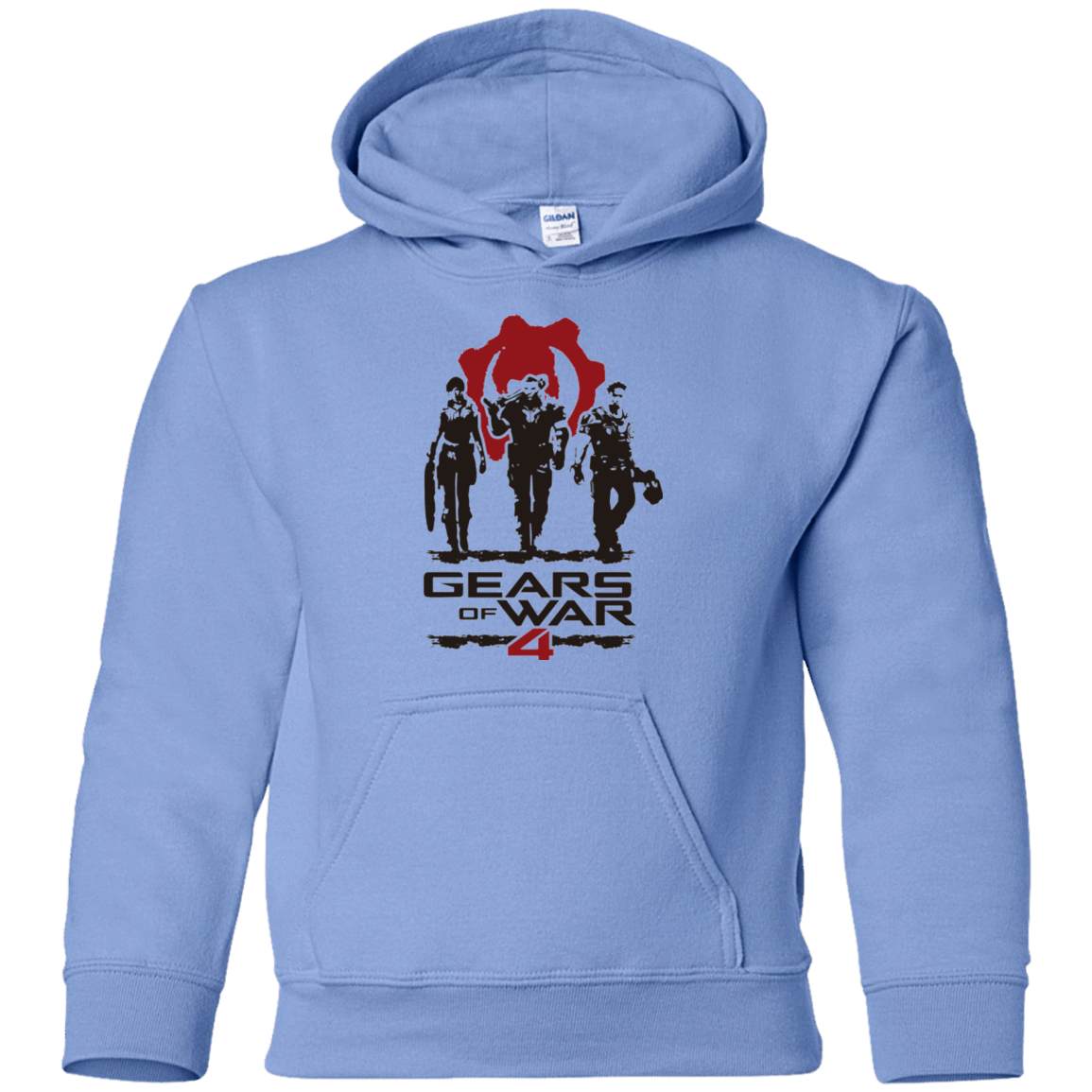 Sweatshirts Carolina Blue / YS Gears Of War 4 White Youth Hoodie