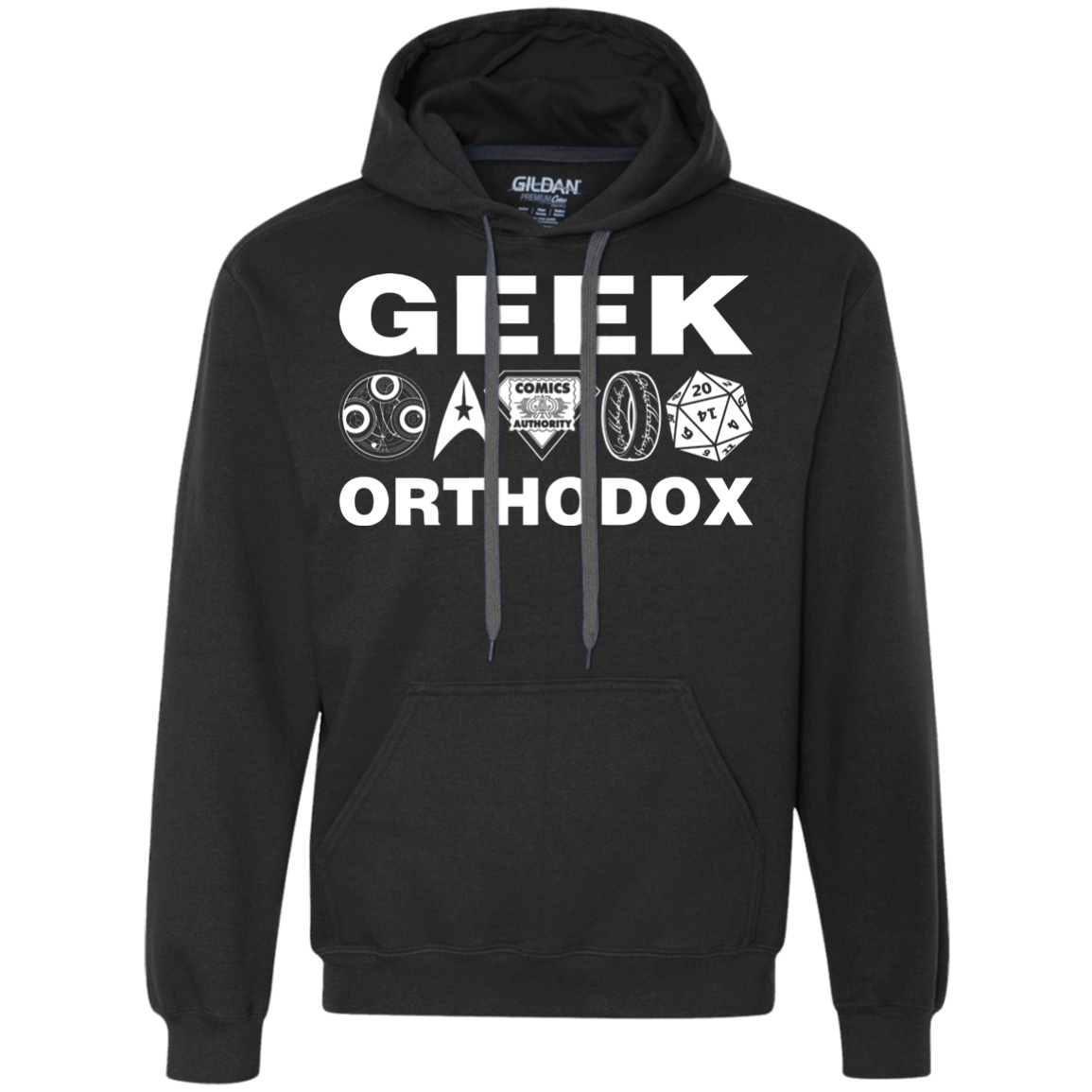 Sweatshirts Black / S Geek Orthodox Premium Fleece Hoodie
