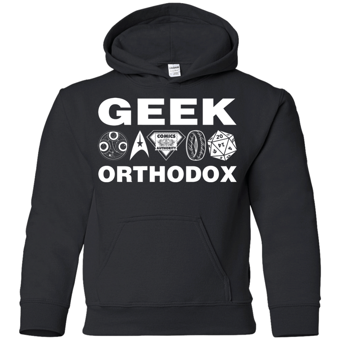Sweatshirts Black / YS Geek Orthodox Youth Hoodie