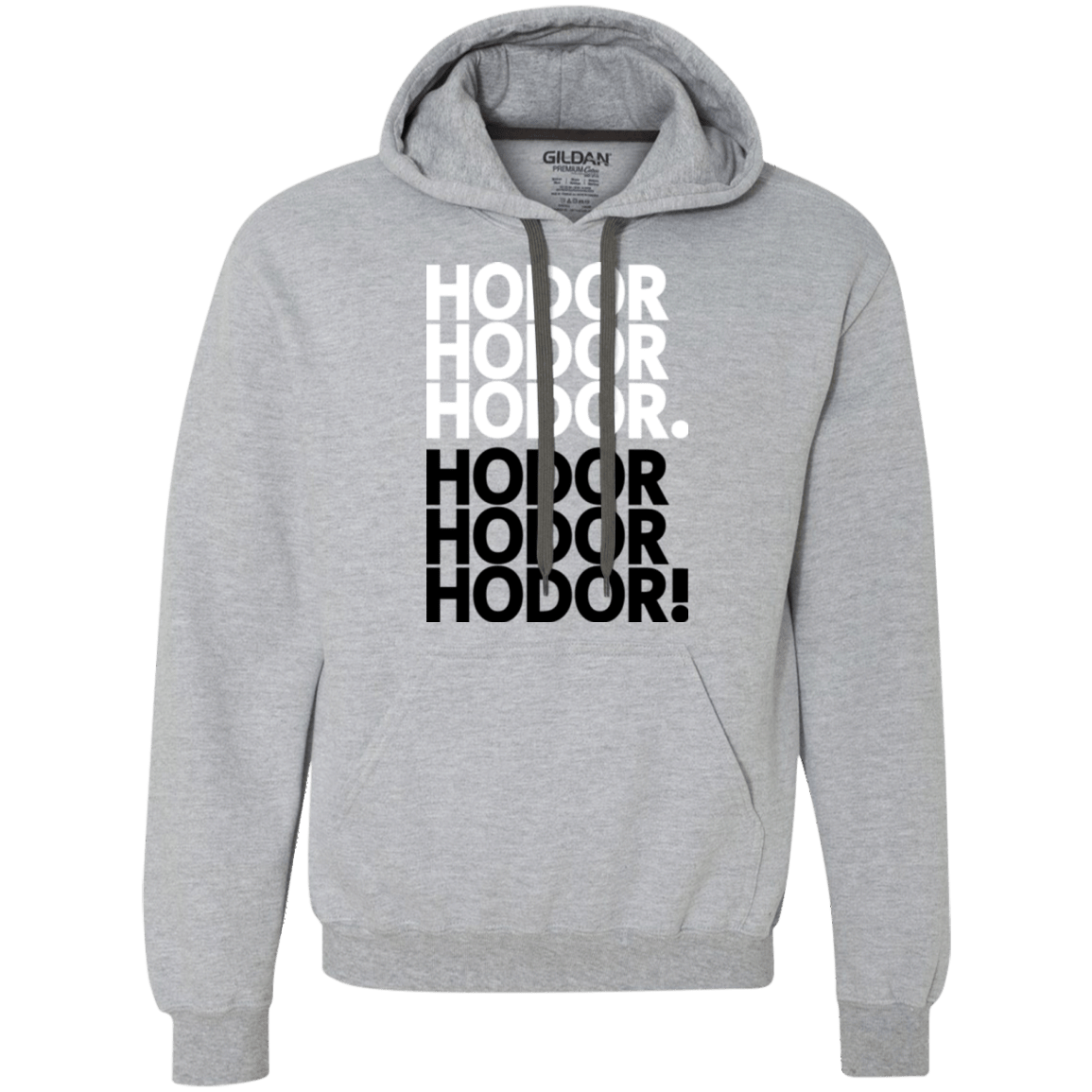 Sweatshirts Sport Grey / Small Get over it Hodor Premium Fleece Hoodie