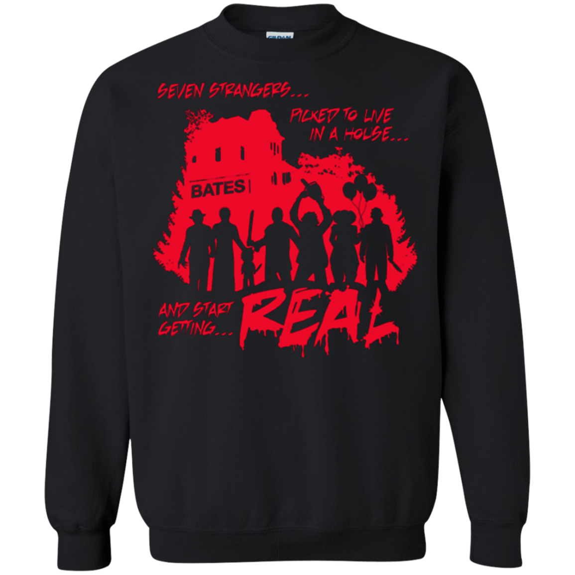 Sweatshirts Black / Small Get Real Crewneck Sweatshirt
