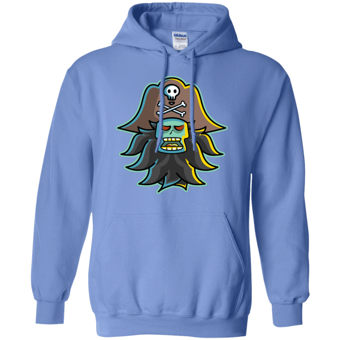 Sweatshirts Carolina Blue / S Ghost Pirate LeChuck Pullover Hoodie