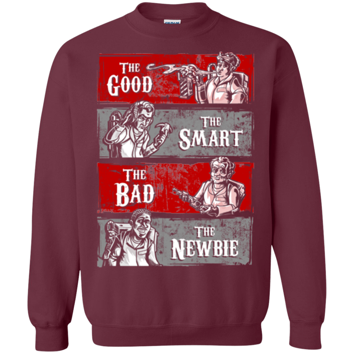 Sweatshirts Maroon / Small Ghost Wranglers Crewneck Sweatshirt