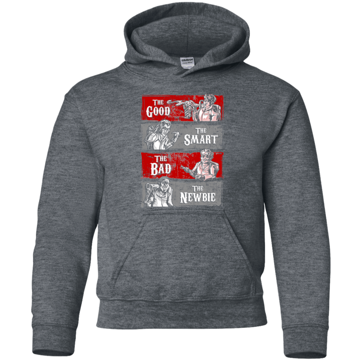 Sweatshirts Dark Heather / YS Ghost Wranglers Youth Hoodie